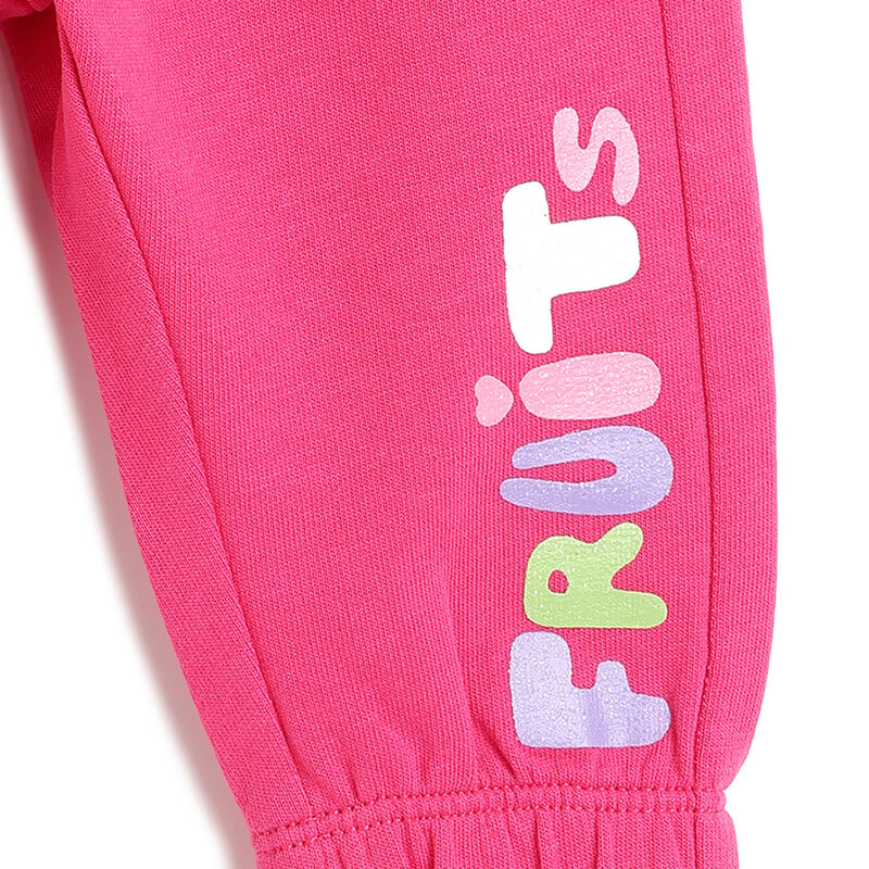 Girls Dark Pink Printed Trouser image number 3